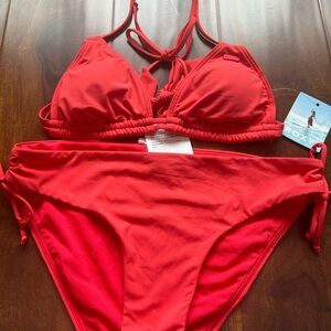 Roxy Women's Red Bikini Set